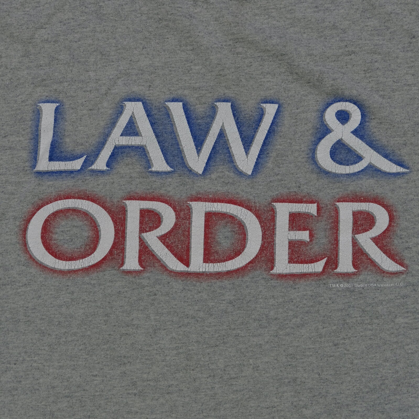 Rare VTG NBC Experience Store Law & Order 2001 T Shirt 90s 2000s TV Show Gray gallery