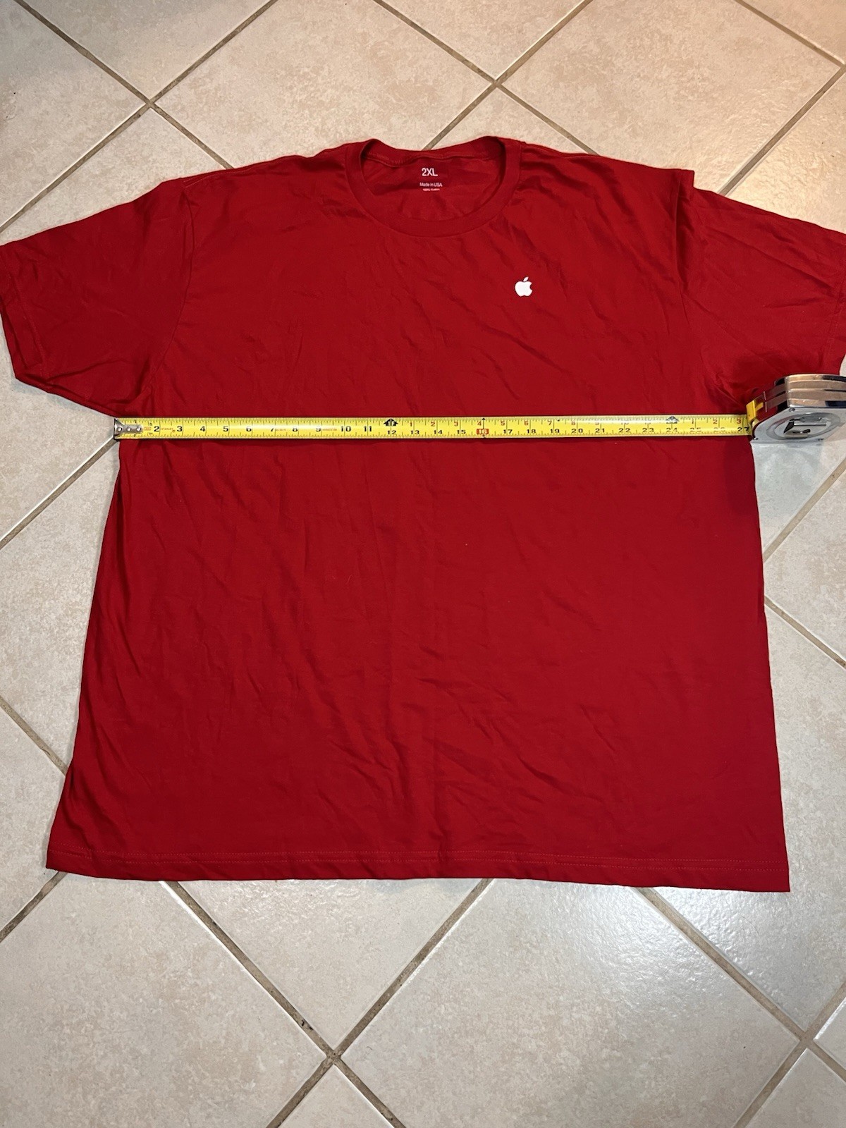 Red Apple Store Employee Uniform T-Shirt Mens Size 2XL Made in USA gallery