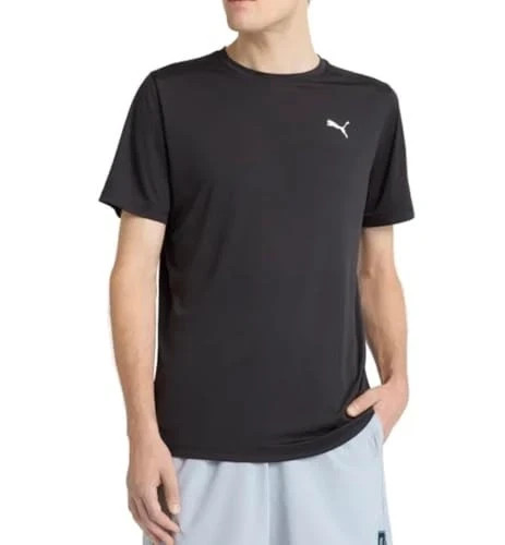 NEW Puma Active Tee Men's M Black T-Shirt Polyester Gym Wear gallery