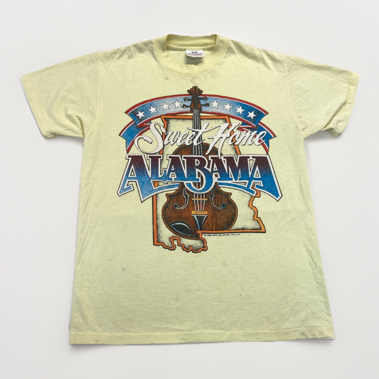 Sweet Home Alabama Shirt Mens M Yellow Vintage 80s 90s Retro USA Retro gallery