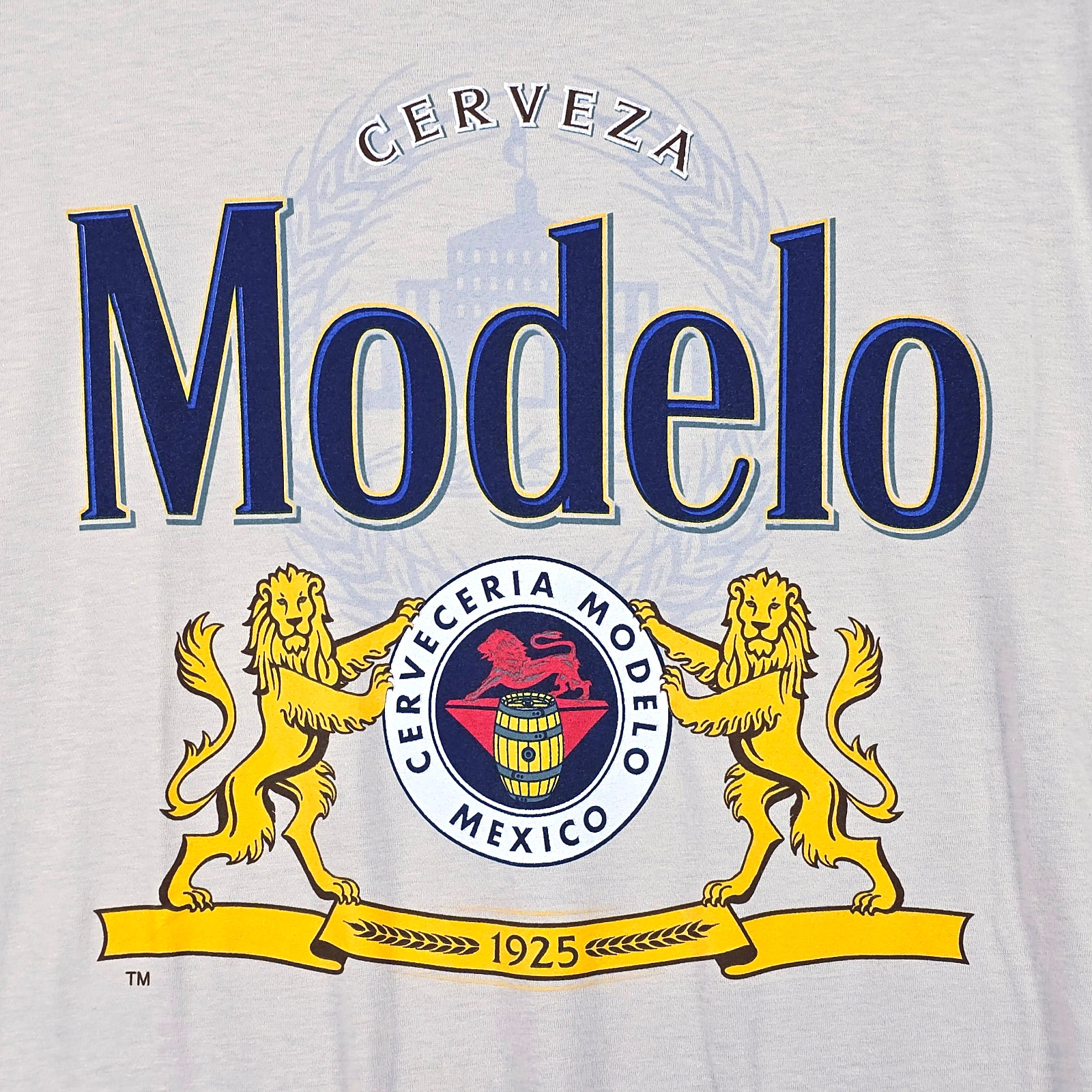 MODELO SHIRT MENS 2XL XXL Beige Beer Casual Cervesa Logo NWT gallery