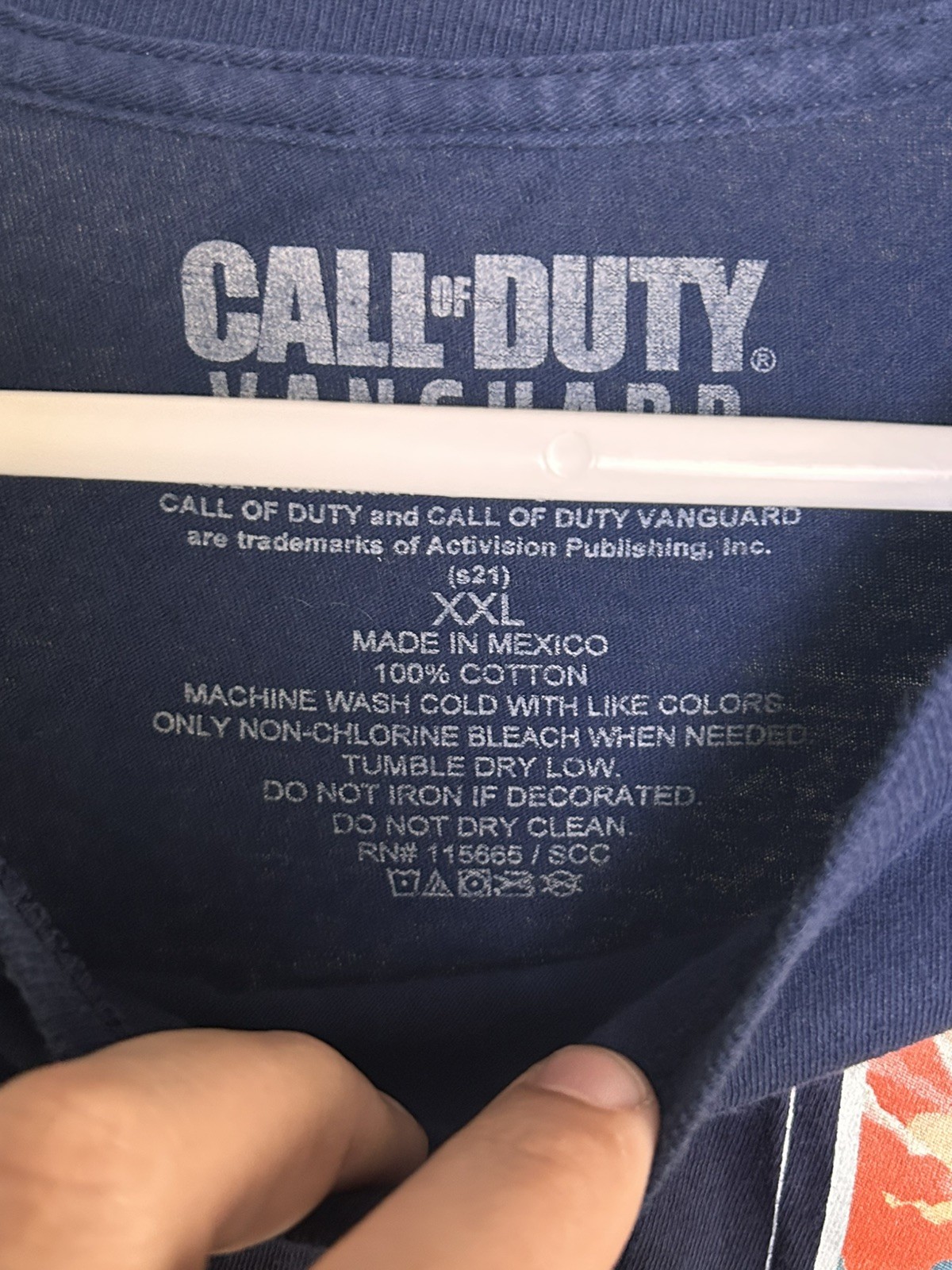 NWT Call Of Duty Vanguard T-Shirt Men's XXL 2XL Navy Blue Gaming Graphic Tee gallery