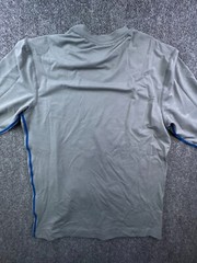 GERRY Mens Gray Blue Crew Neck Long Sleeve Shirt Size Small NWT Sun Protection