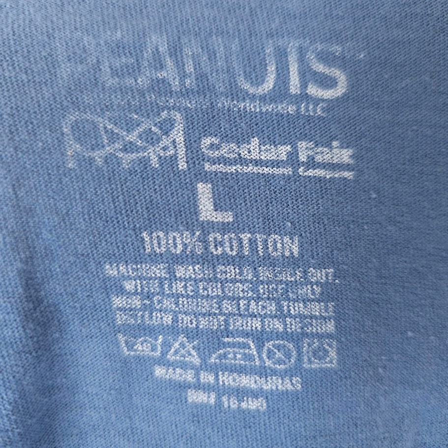 Knotts Berry Farm Snoopy T Shirt Mens Size Large Blue Amusement Park gallery