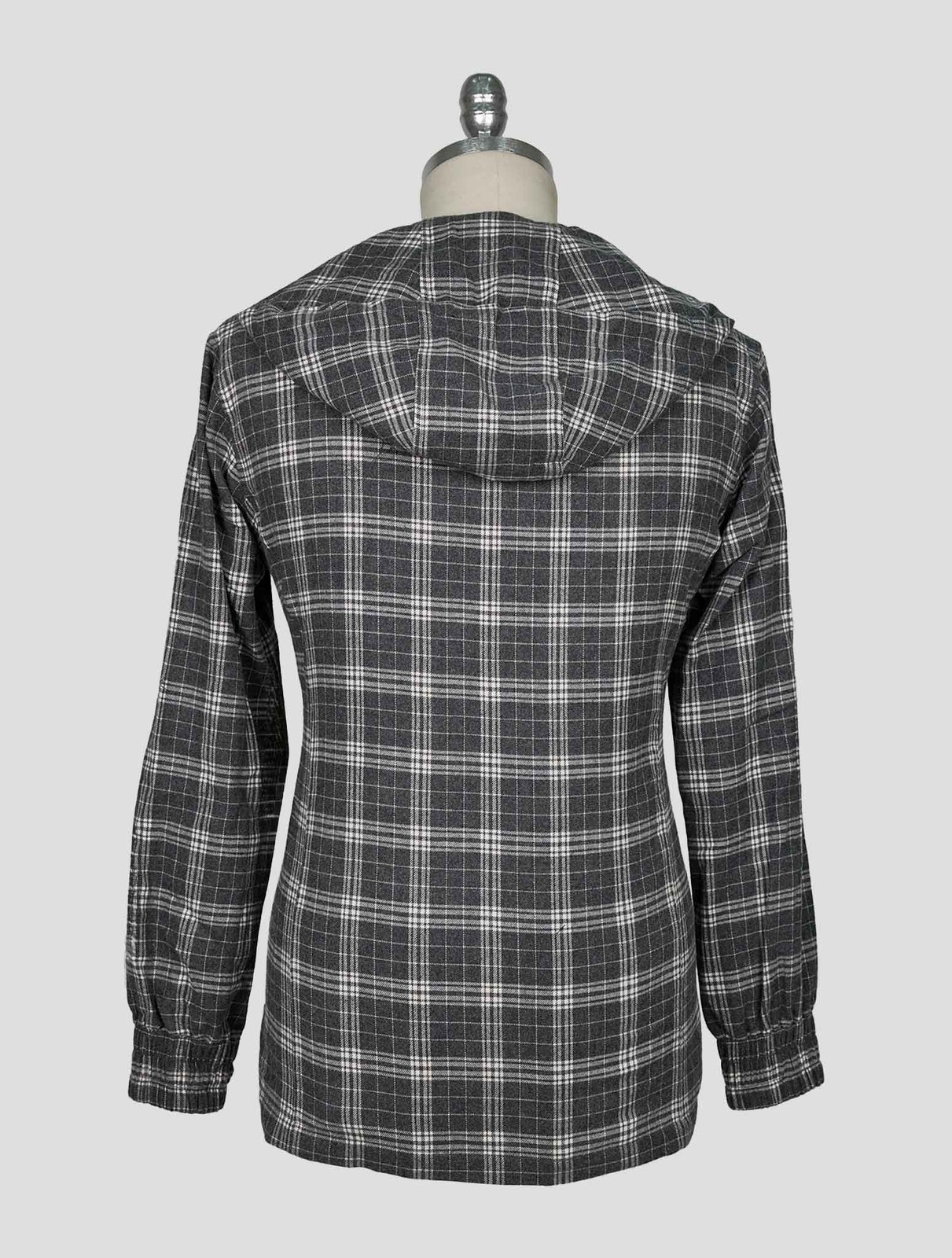 NEW KITON GRAY WHITE COTTON SHIRT UMBI EU 56 - US 46 - 2XL KME58 gallery