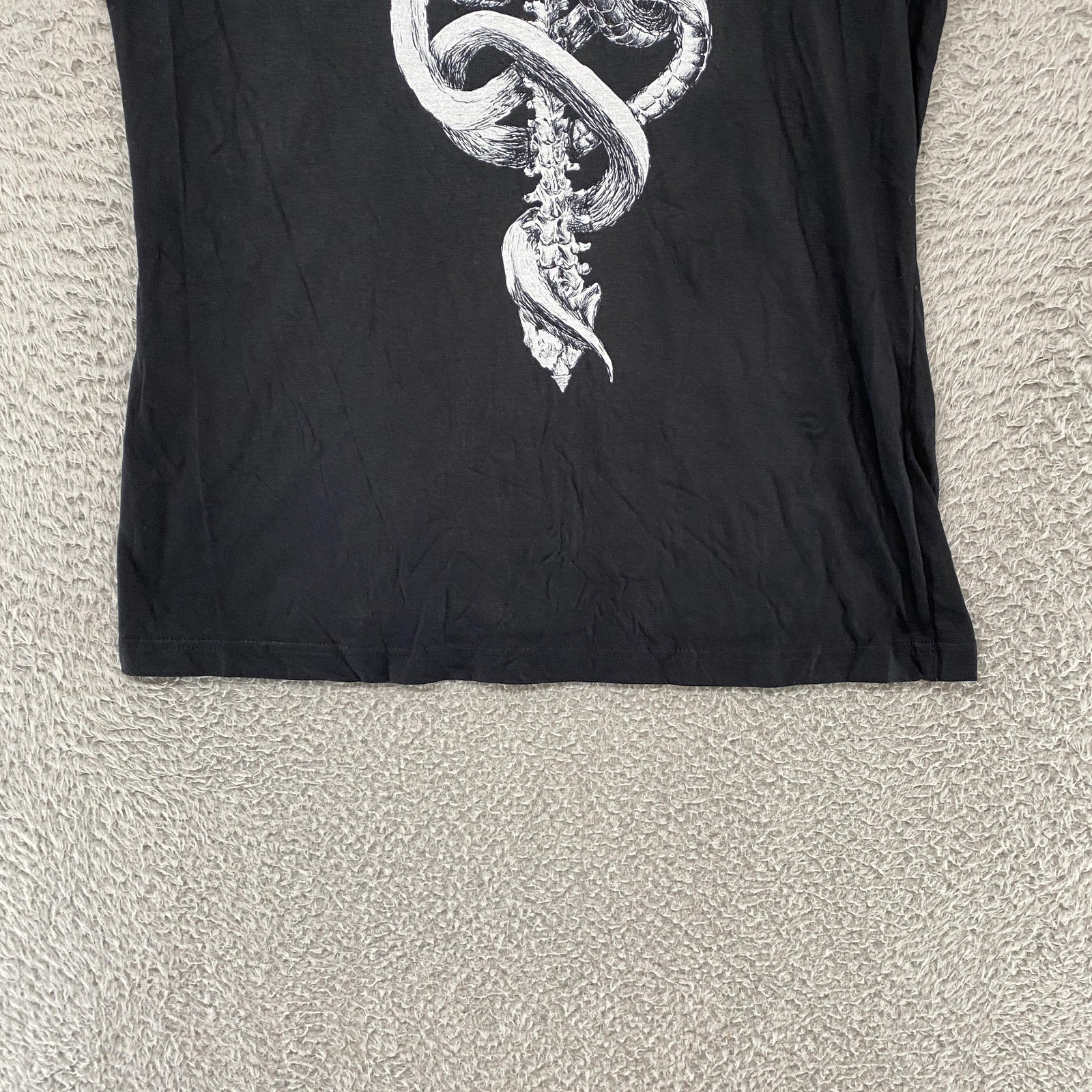 Forbidden Alchemy Shirt Mens XL Black Snake Spine Graphic Occult Goth Tee Alt gallery