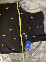 Hurley Men’s Small The One & Only Graphic Tank Top Soft Cotton Pineapple Black