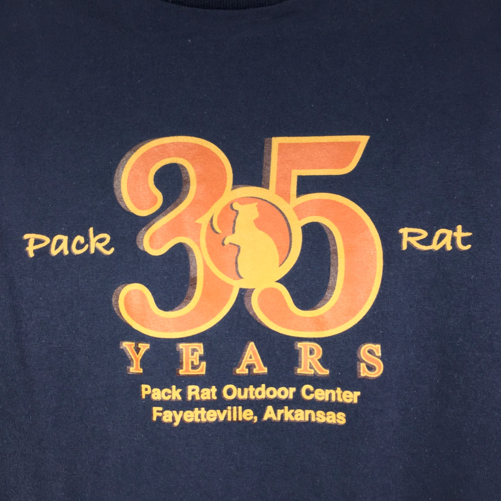 Fayettechill Pack Rat Outfitters Graphic Tee Mens Large L 35 Years Shirt 40 in gallery