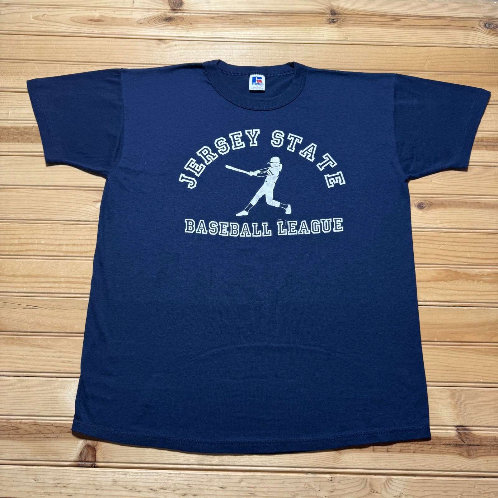 Vintage 90s Jersey State Baseball League Collegiate Single Stitch T-Shirt Large gallery