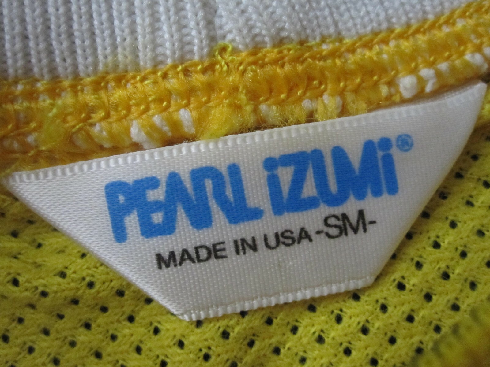 Vintage Pearl Izumi Jersey Shirt Size Small Yellow Cycling Mesh Bicycle USA gallery