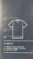 Levi’s 4 Pack V-Neck T-Shirts Medium White 100% Premium Cotton, Tag-Free Levis