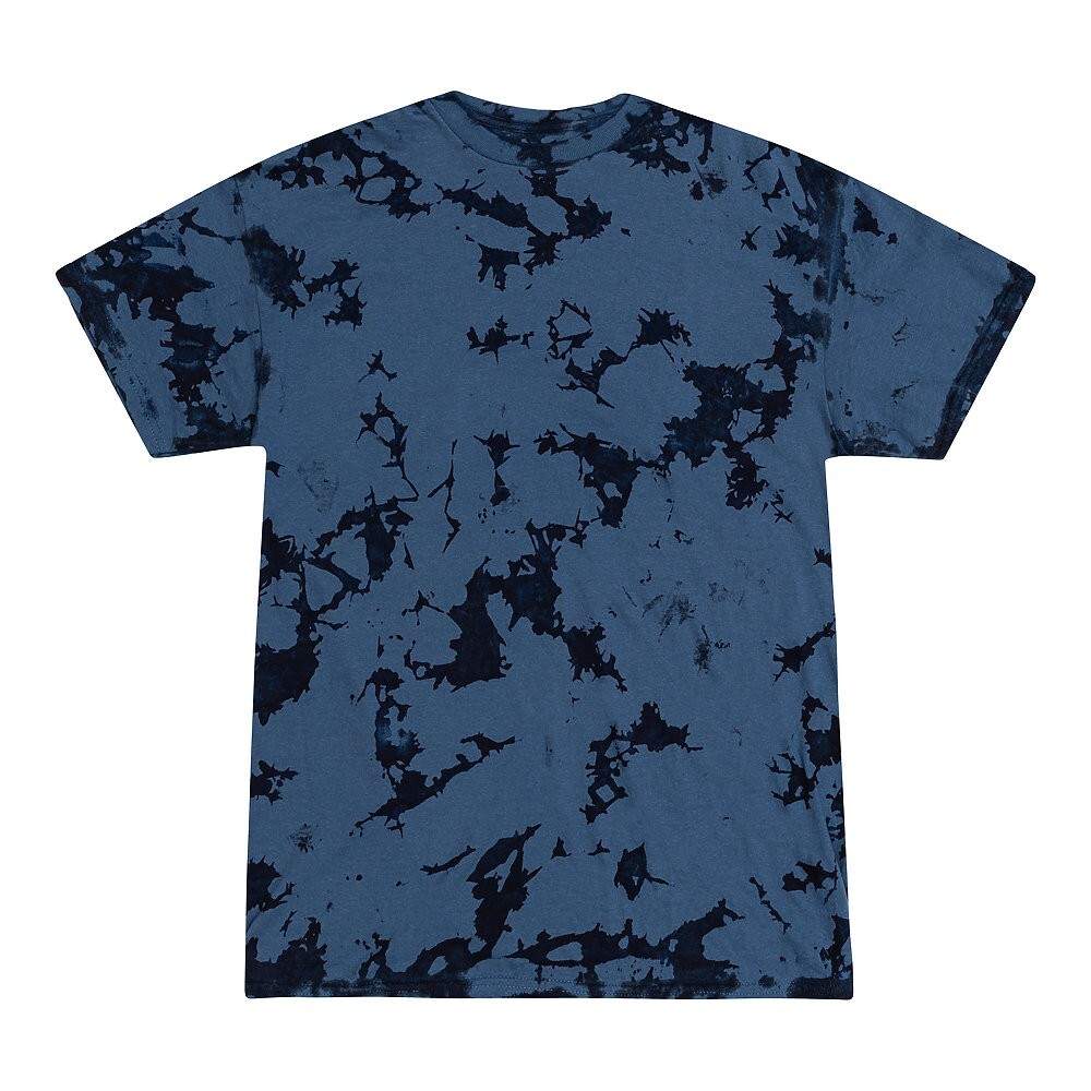 Multi-Color Tie Dye Iced T-Shirts, Adults Short Sleeve Cotton Colortone gallery