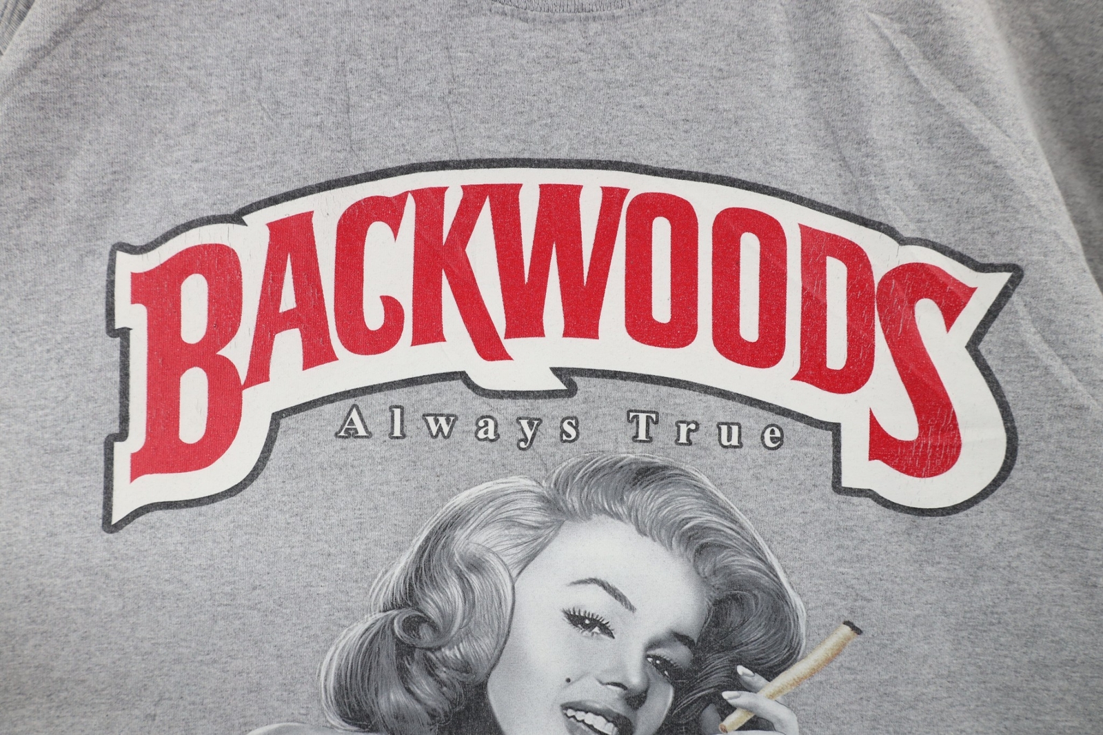 Vintage Streetwear Mens XL Spell Out Backwoods Rolling Papers Marijuana T-Shirt gallery