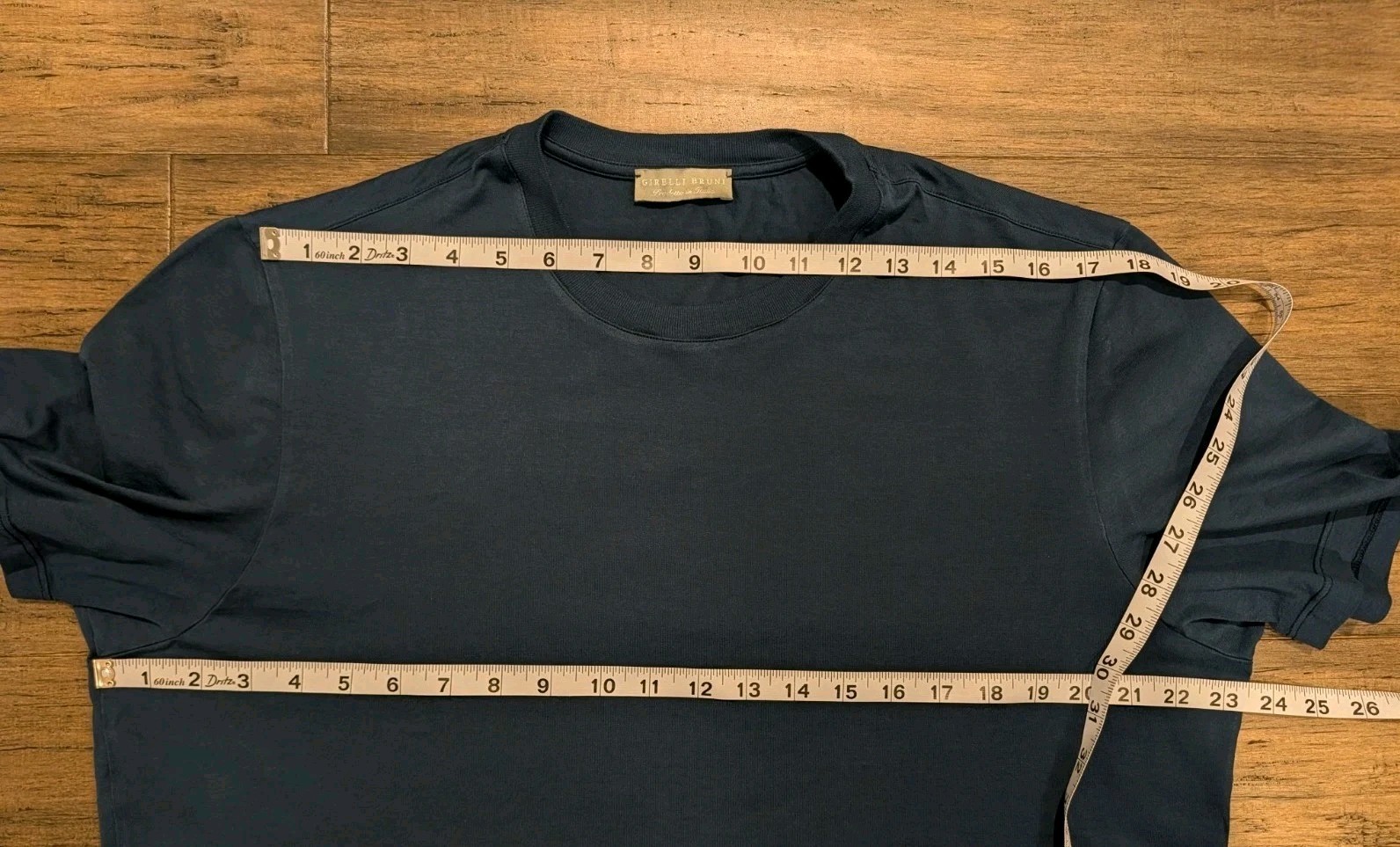 Girelli Bruni Navy T-Shirt 100% Cotton Size EU 56 Made In Italy Short Sleeve gallery
