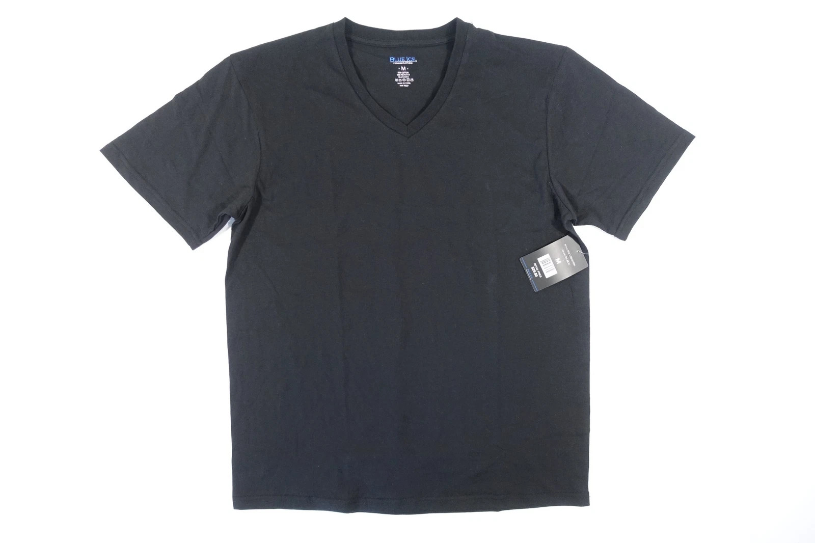 BLUE ICE MEDIUM STRETCH VNECK TSHIRT MENS - BLACK gallery