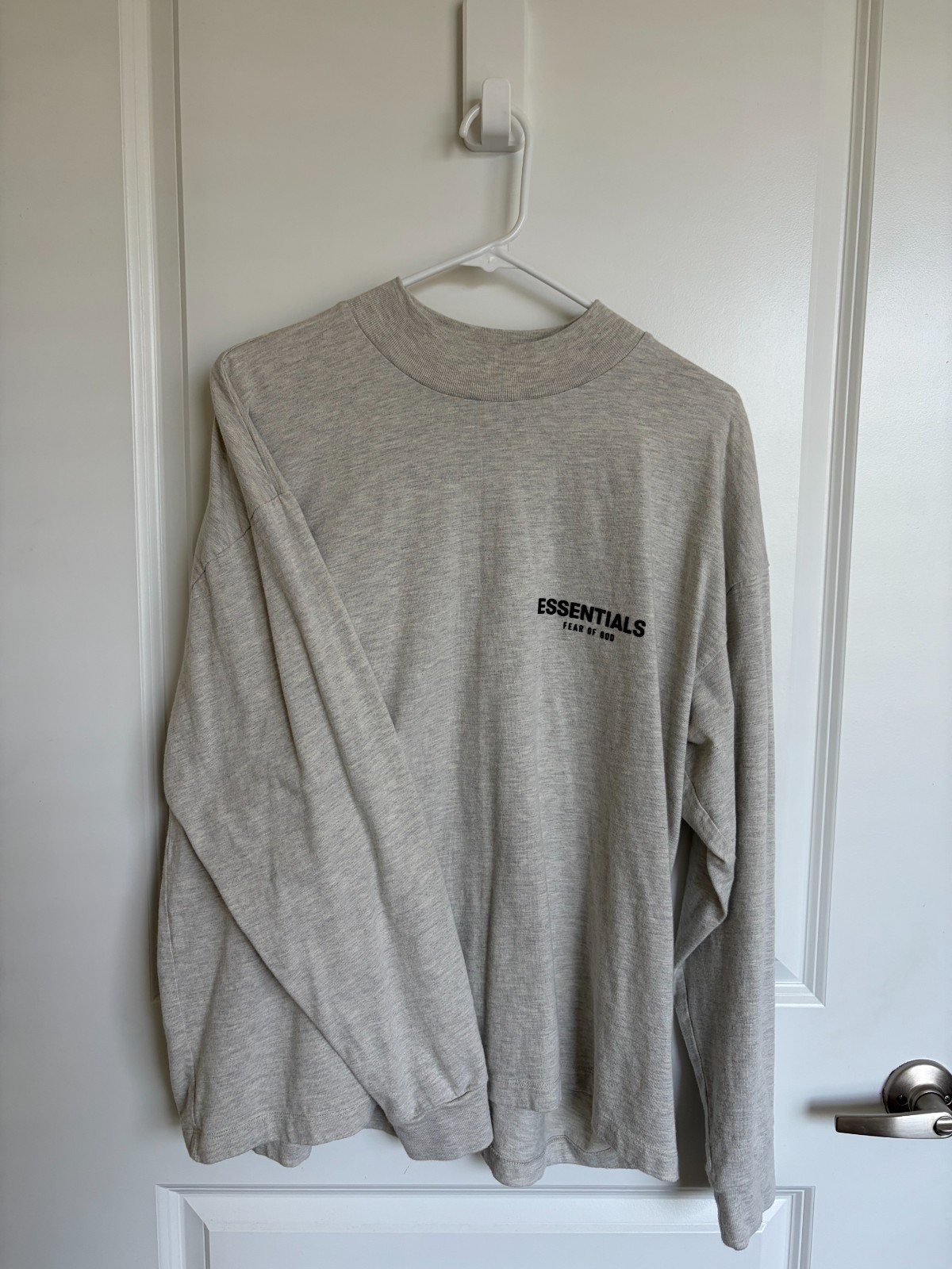 Fear of God Essentials Long-Sleeve Tee ‘Light Oatmeal’ Size: S (Used)