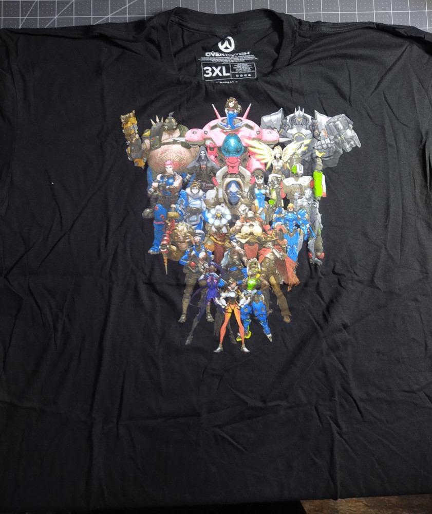 Loot Crate Gaming May 2018 Blizzard Overwatch 2nd Anniversary Men’s 3XL T-Shirt