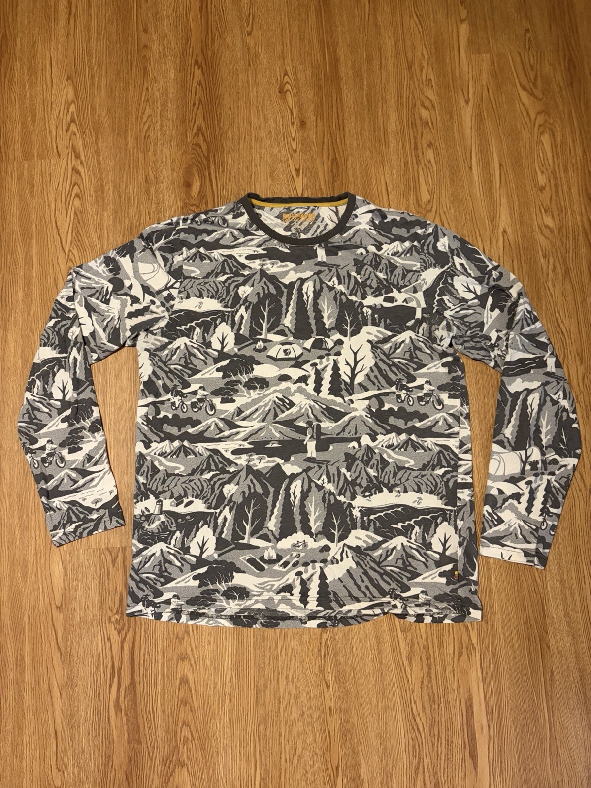 Specialized Fjallraven Long Sleeve T-Shirt Size XL Grey/ White