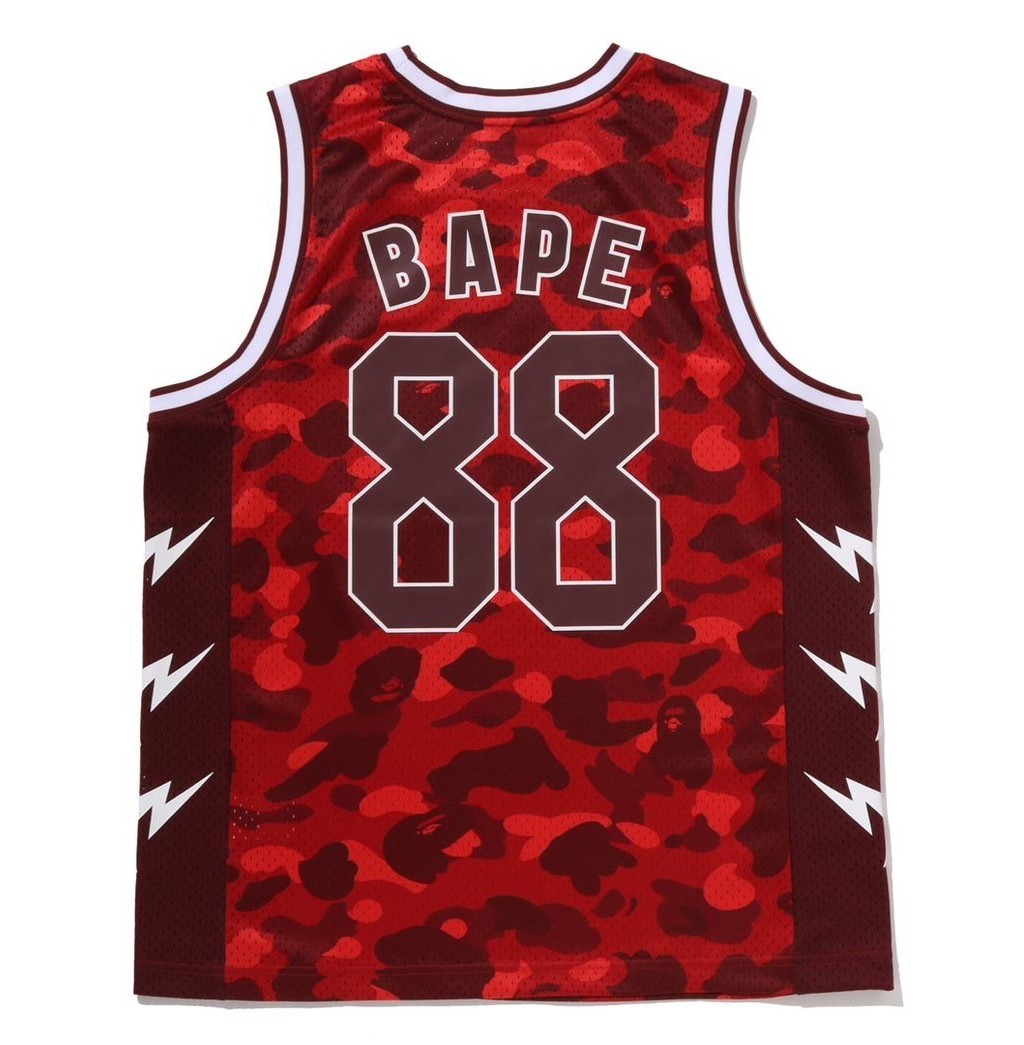 A BATHING APE Men's COLOR CAMO MESH MULTI LOGO RELAXED FIT TANK TOP 1M30108302 gallery