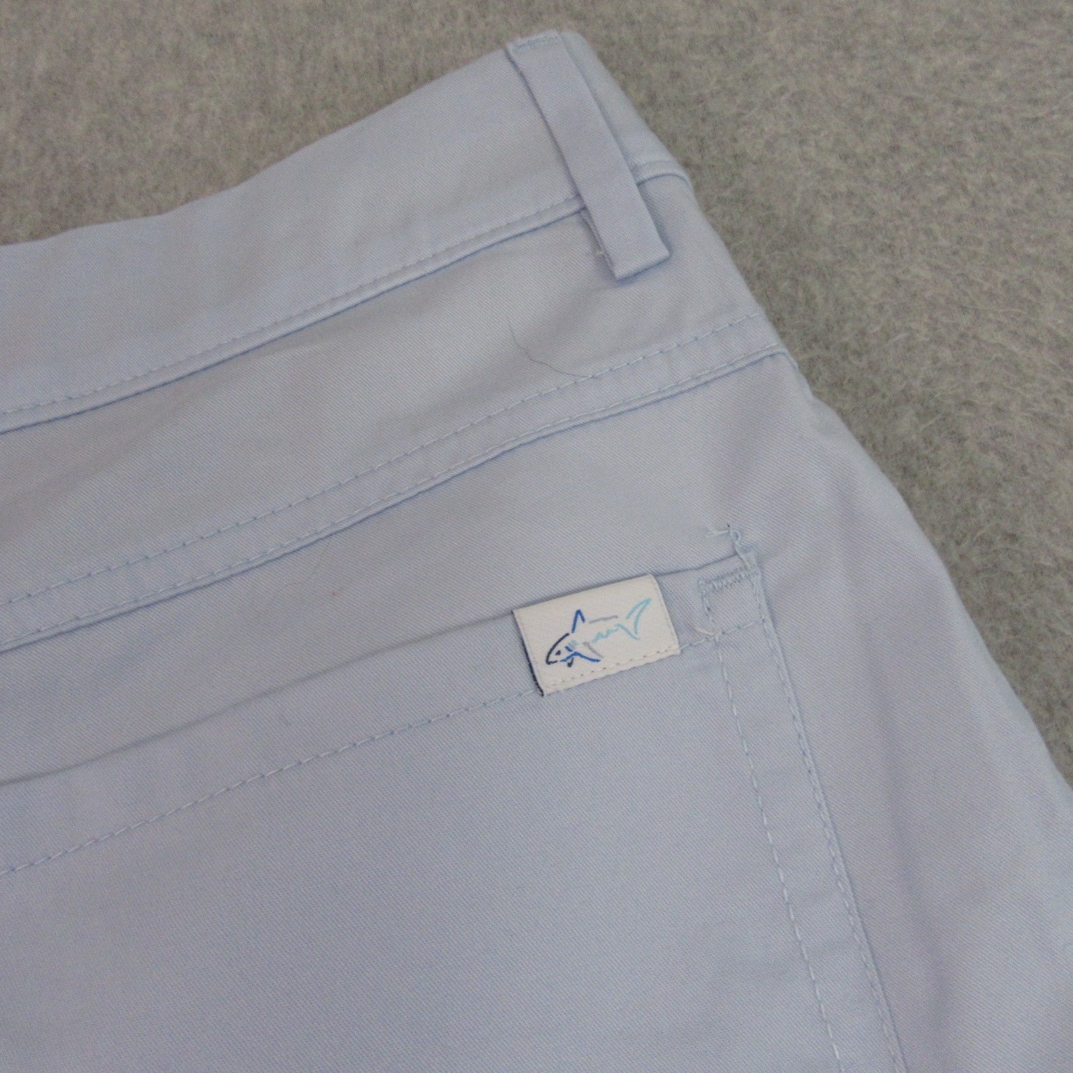 NWT Greg Norman Mens Attack Life Mens Chino Golf Pants 38 X 30 Slim Light Blue gallery