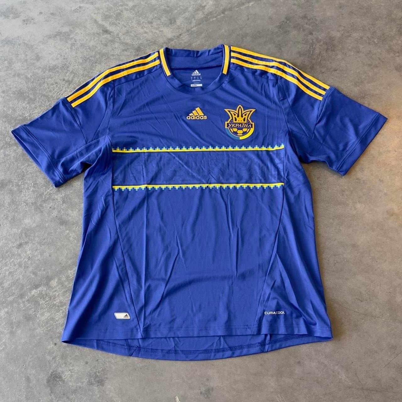 UKRAINE NATIONAL TEAM 2012 AWAY FOOTBALL SHIRT JERSEY CAMISETA ADIDAS size XL