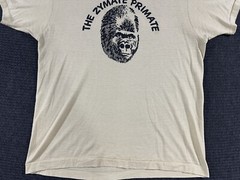 Zymark Zymate Primate Shirt Medium Distressed Vintage Single Stitch Rare