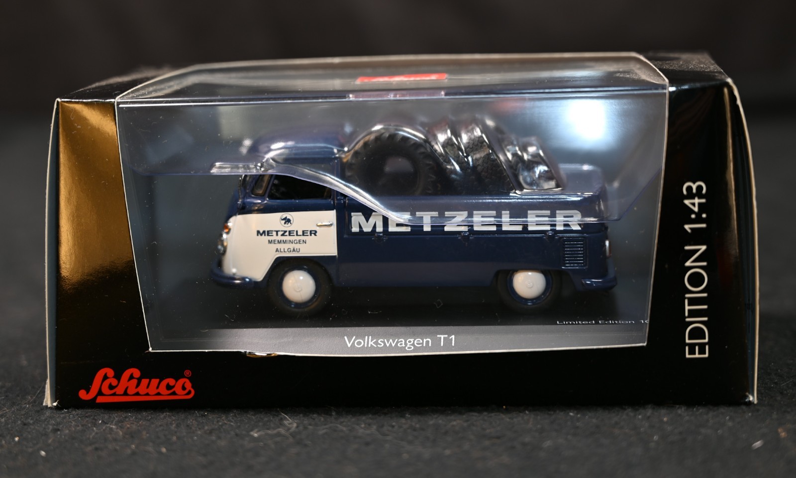 Schuco 1:43 VW T1 Metzeler Memmingen Pickup Limited Edition 1000 NIB With Tires
