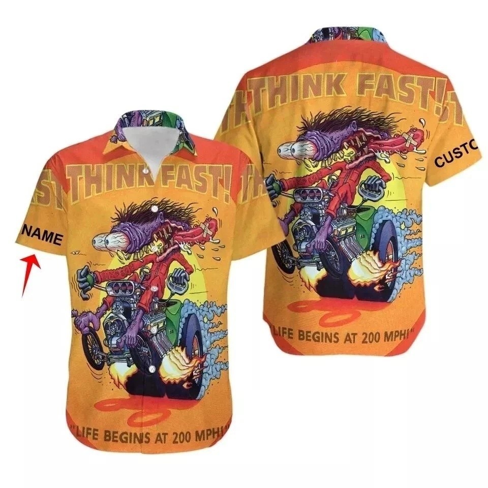 Rat Fink Rattail Hot Rod Hawaiian Shirt 3D Gift fans BL2667 gallery