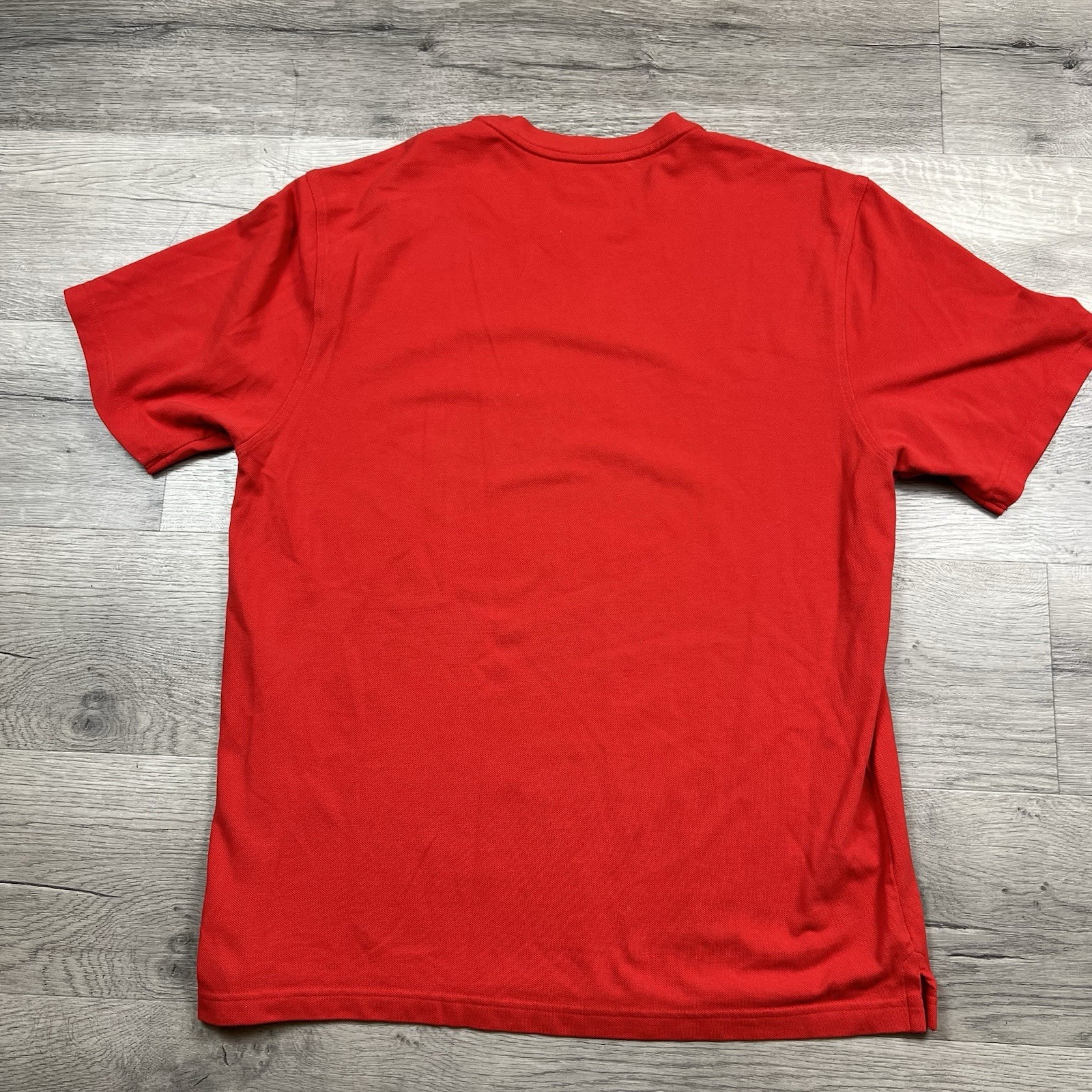 MENS XL KNIT APPLE STORE EMPLOYEE RED UNIFORM COTTON EMBROIDERED LOGO SHIRT TEE gallery