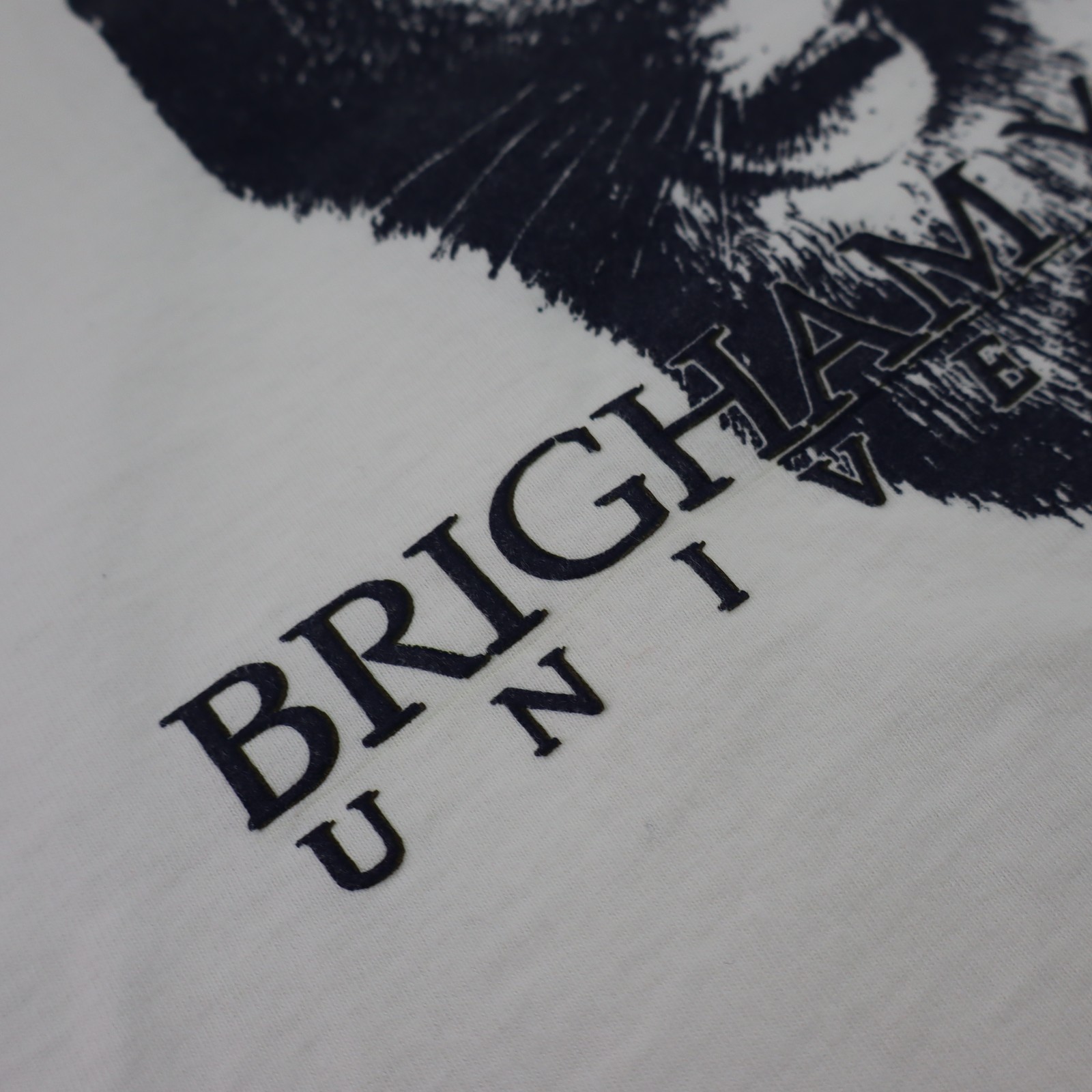 Vintage Brigham Young Cougars BYU T Shirt Mens Large USA Made Tee NCAA College gallery