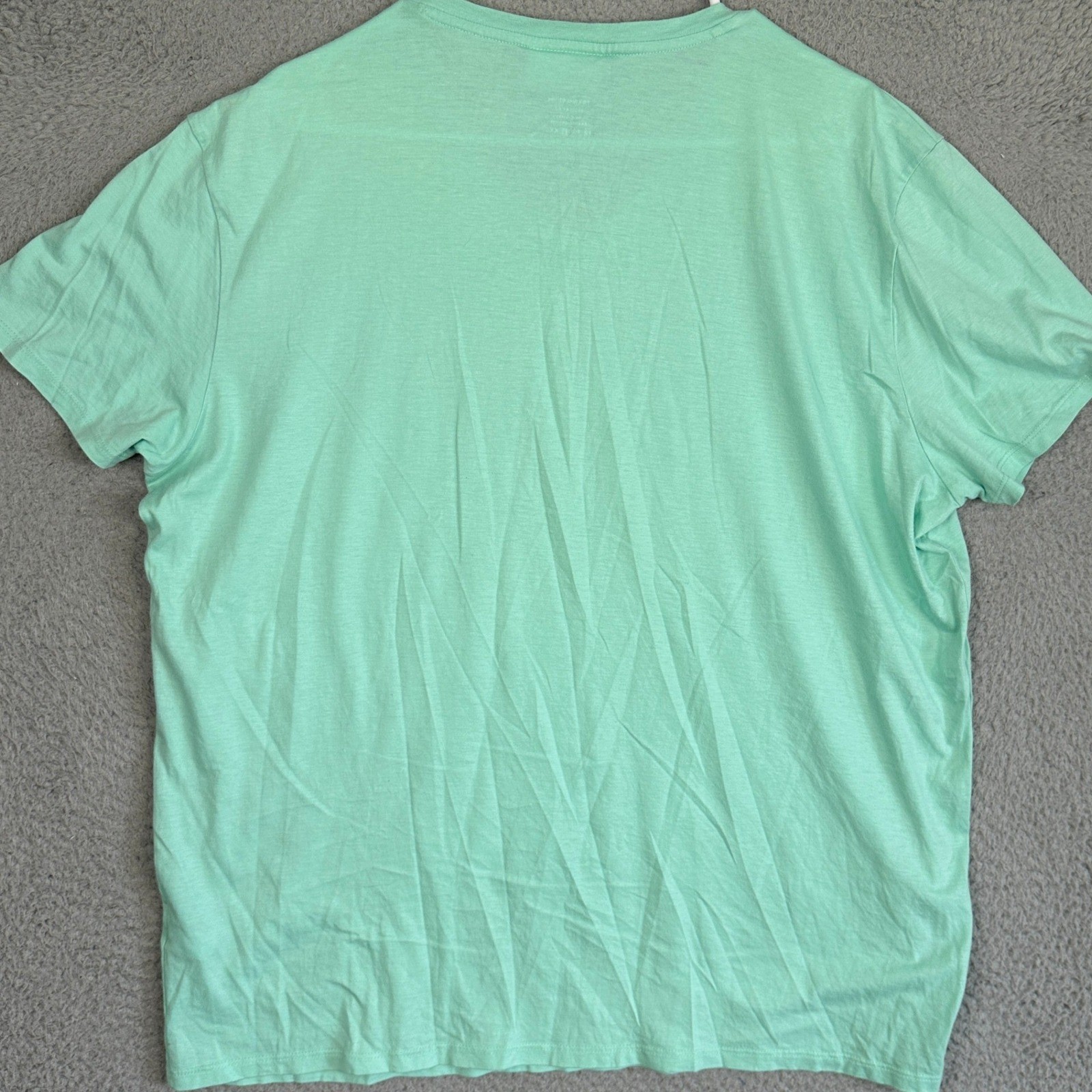 Lacoste 100% Pima Cotton T-Shirt Mens 2XL Mint Green V-Neck Short Sleeve Tee gallery