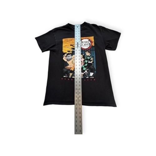 Demon Slayer Black Crew Neck Short Sleeve Cotton Men All Seasons T-Shirt Medium gallery