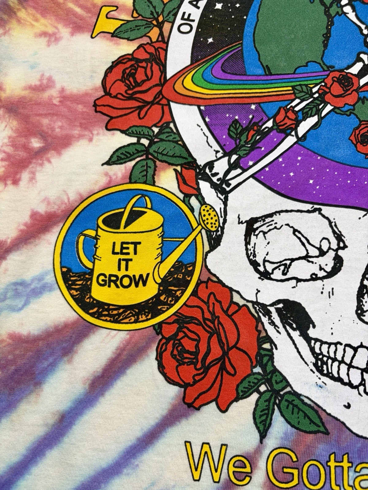 Online Ceramics “Love Is Real” Tye Dye Silk Screen T- Shirt Size S Excellent gallery