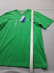 New Men’s Adidas Trefoil Essentials Tee Shirt Size Large Mens Energy Green