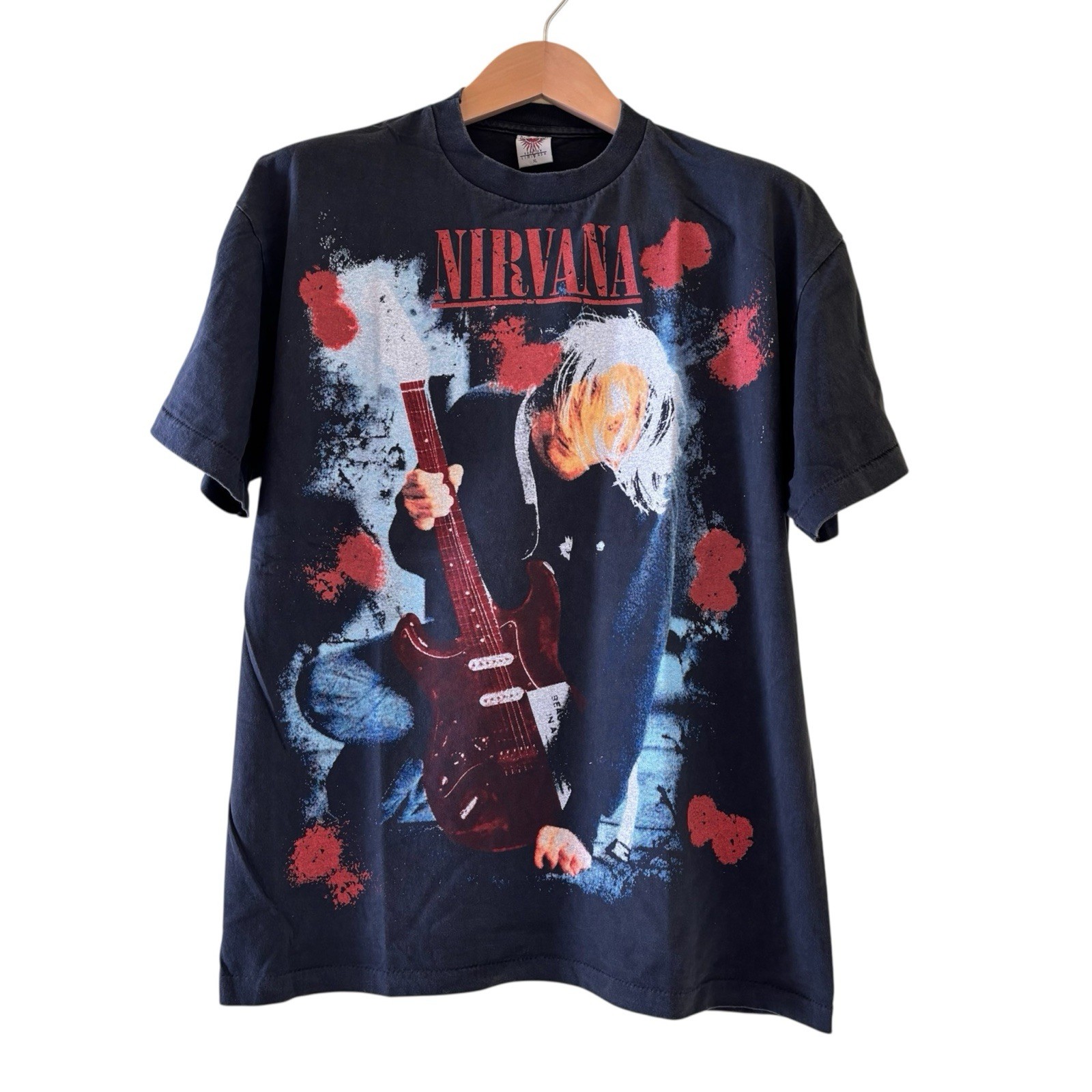 VTG Nirvana Kurt Cobain Scarecrow Cross Field Modern Band Shirt XL REPRINT gallery