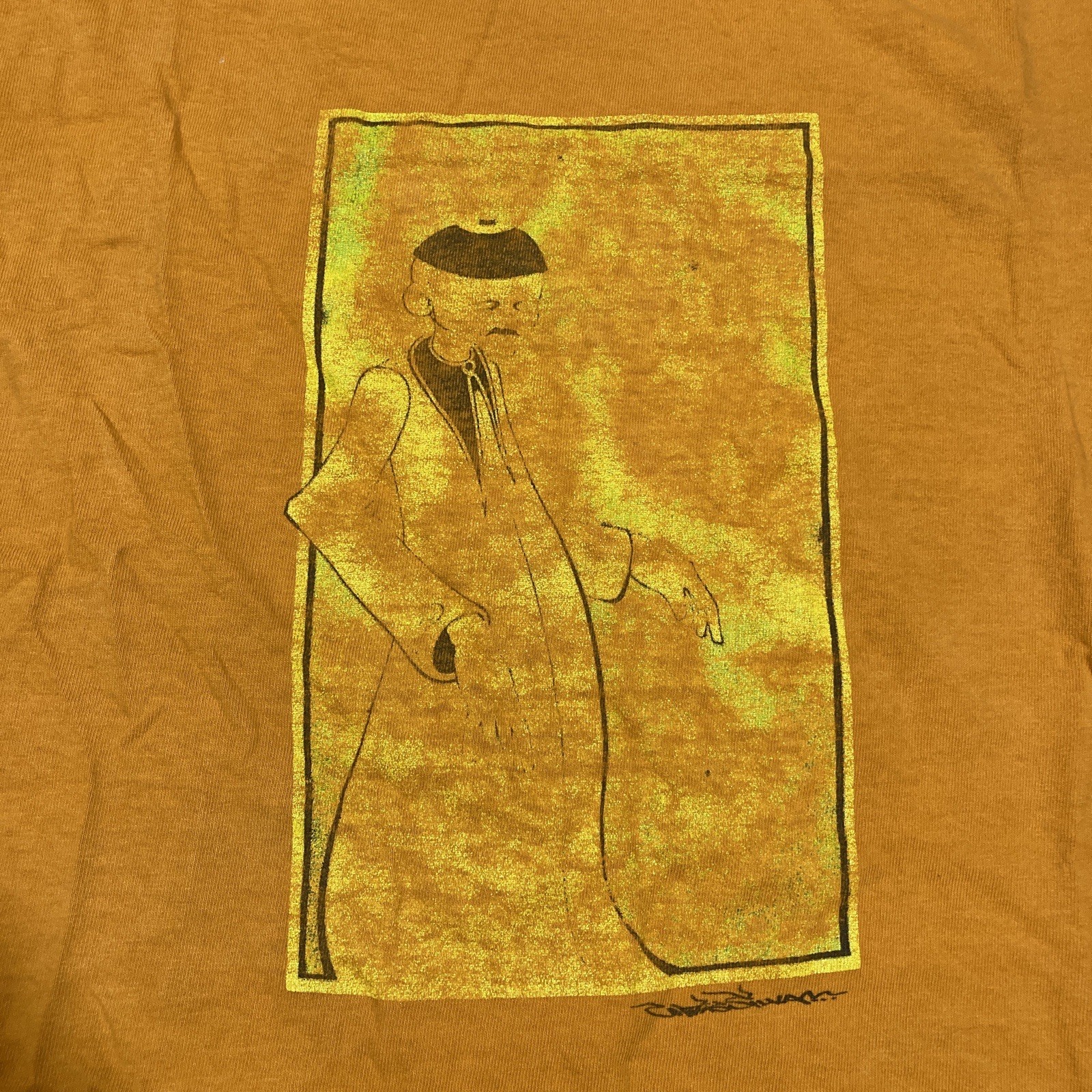 Chinese Painting Shirt L Vintage 90s 00s Y2k China Culture Traditional Tee gallery