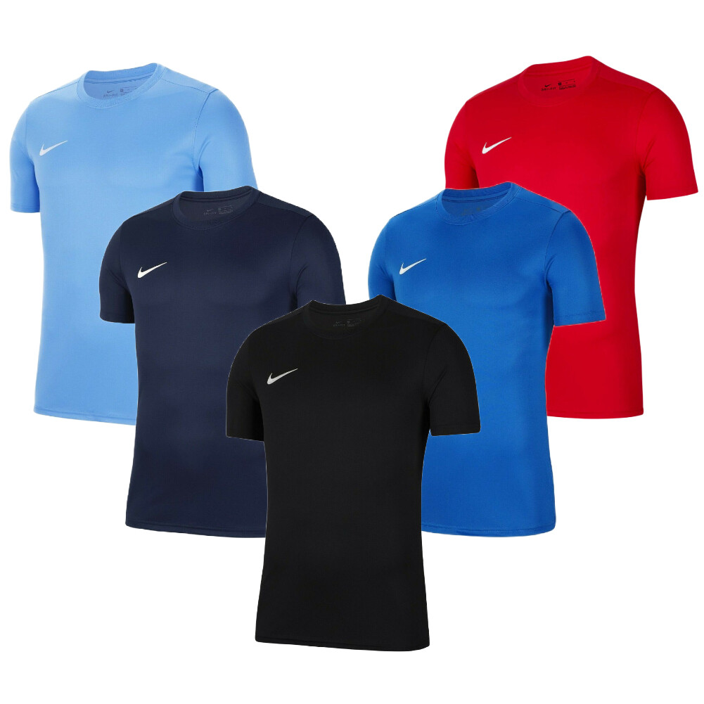 Nike Men's Athletic T-Shirt Park VII Dri-Fit Crew Neck Sports Gym Football Tee gallery