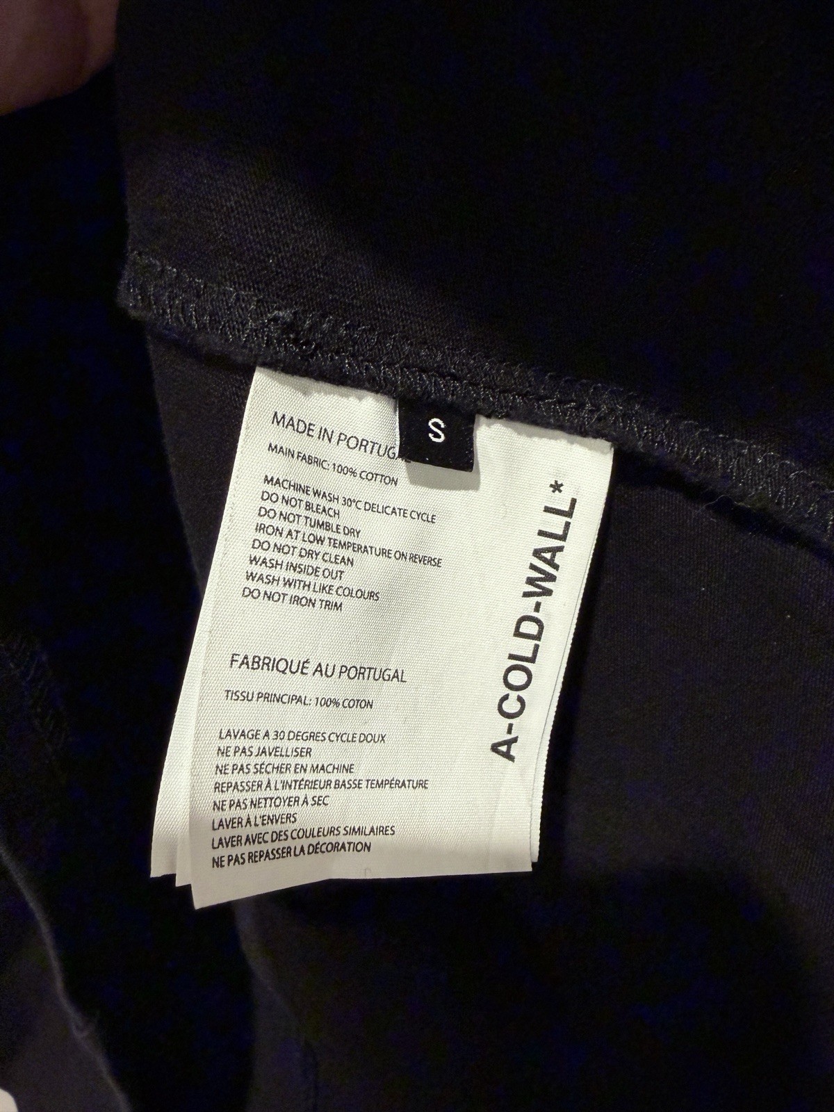 A-COLD-WALL* Utility T-Shirt Black with Zip Pocket Men’s M gallery