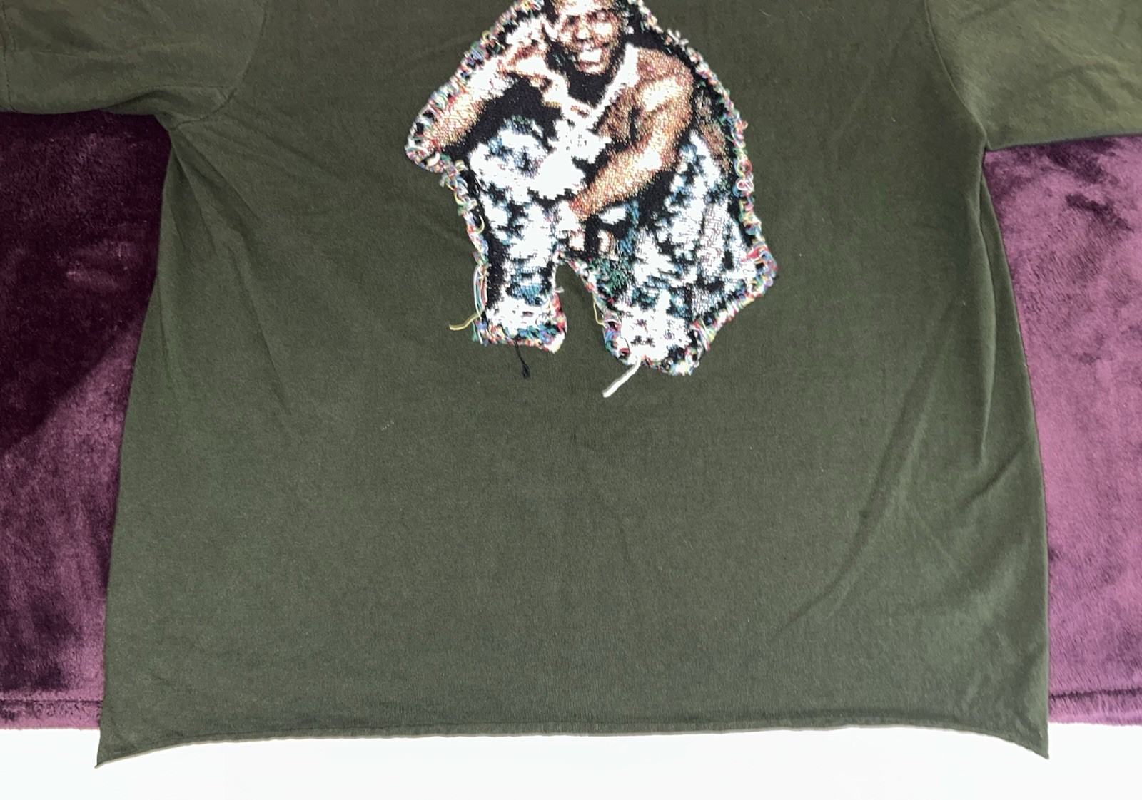 UNIQUE ASAP Rocky 3D Yarn Embroidered Graphic Shirt-M-Unisex-Heavyweight-Shaka gallery