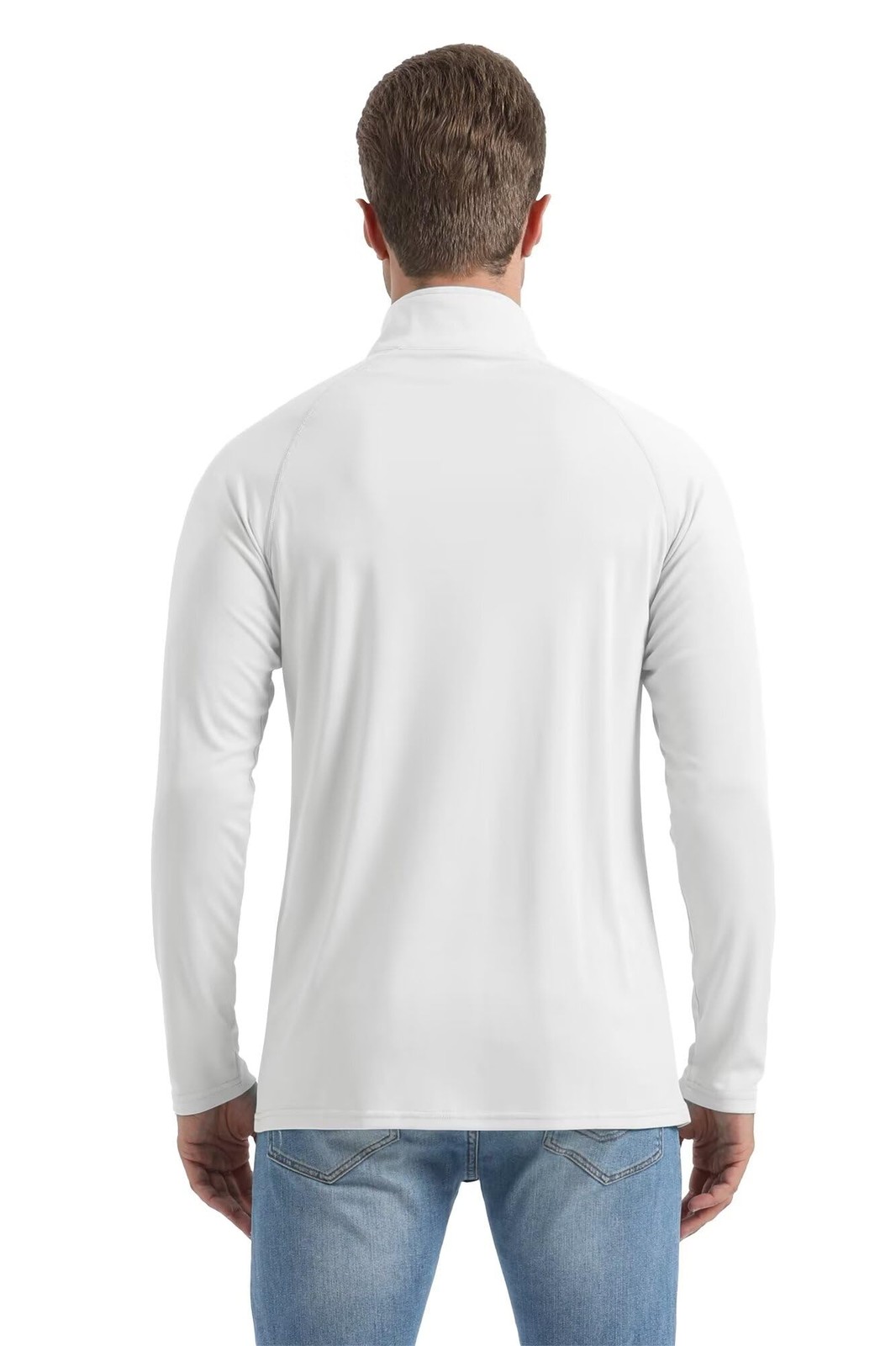 SPF Shirts for Men UPF 50 Shirts Long Sleeve Mens Quarter Zip Pullover Golf L... gallery
