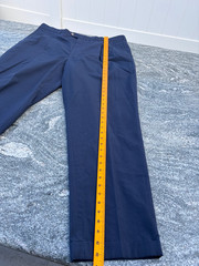 1990s Navy Cotton Tailored Men’s Trousers Yuppie Style Size M