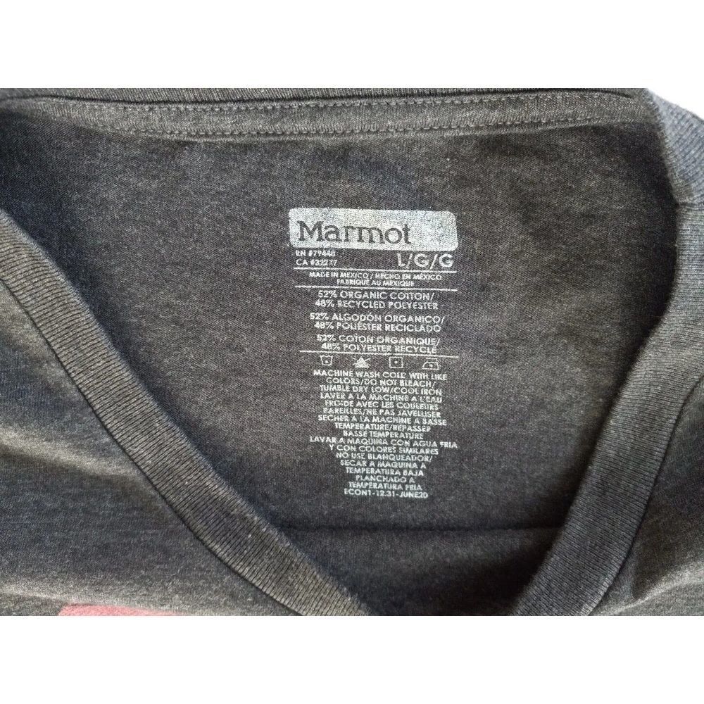 Marmot Men's Basic Long Sleeve T Shirt Large Blended Fabric Black gallery