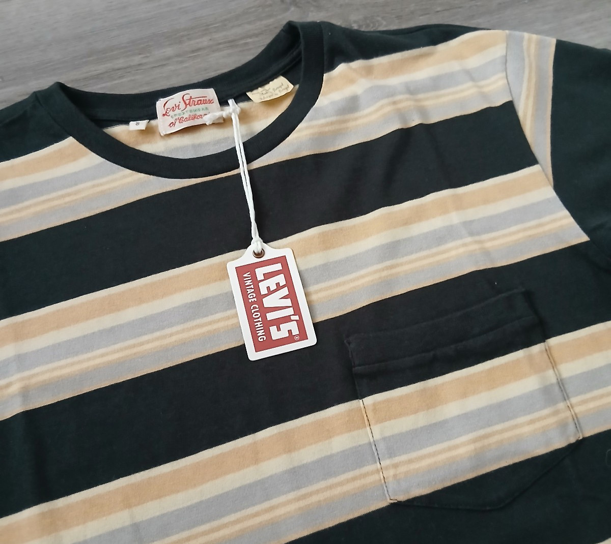 Levi's Vintage Clothing LVC 1950s Sportswear Striped T Shirt - Size S - BNWT gallery
