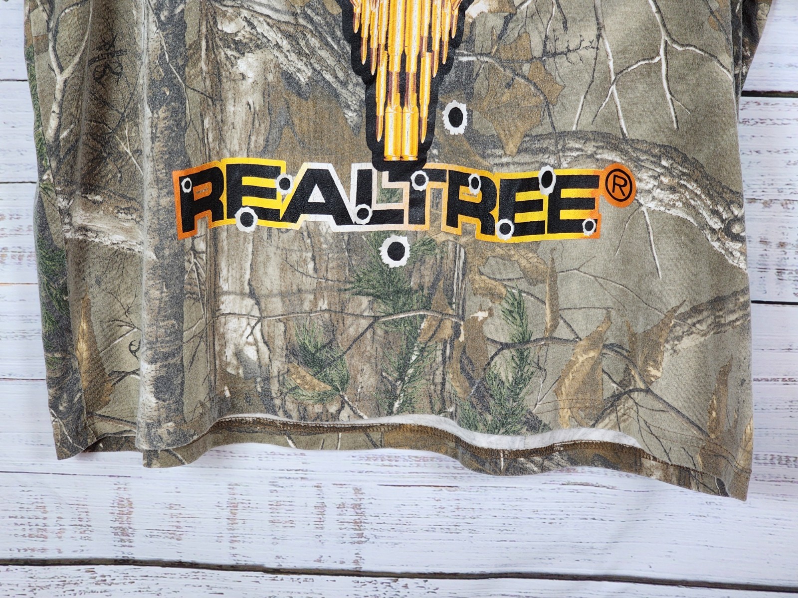 Realtree Camoflage T Shirt Mens 2XL Buckhorn Hunting Outdoors Multicolor Fishing gallery