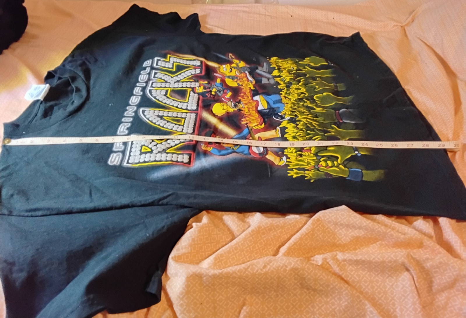 The Simpsons Shirt Mens XL Black Springfield Rocks Concert Homer Apu Otto Barney gallery