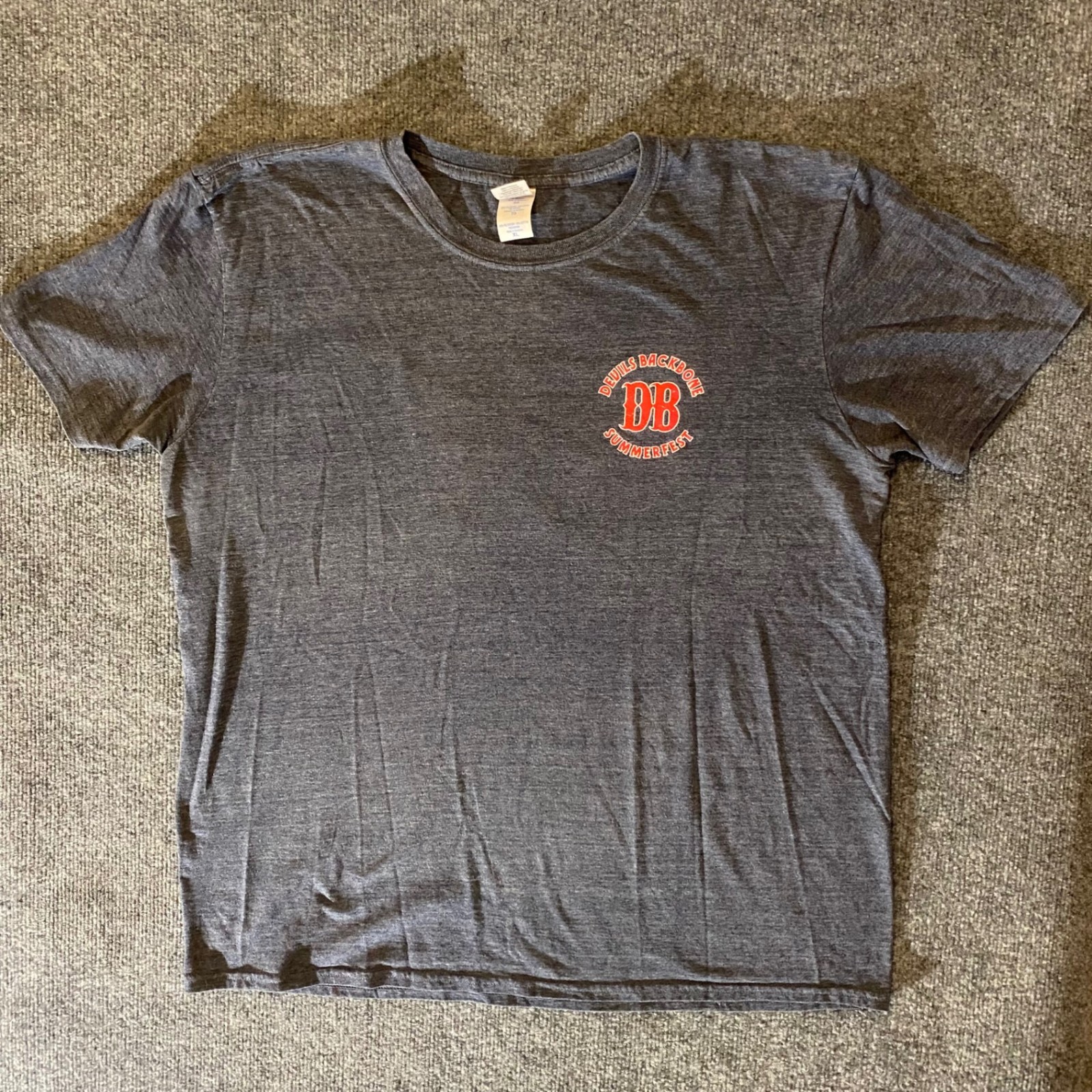 Gildan Softstyle T-Shirt Mens XL Devils Backbone Summerfest DB Tee Charcoal gallery