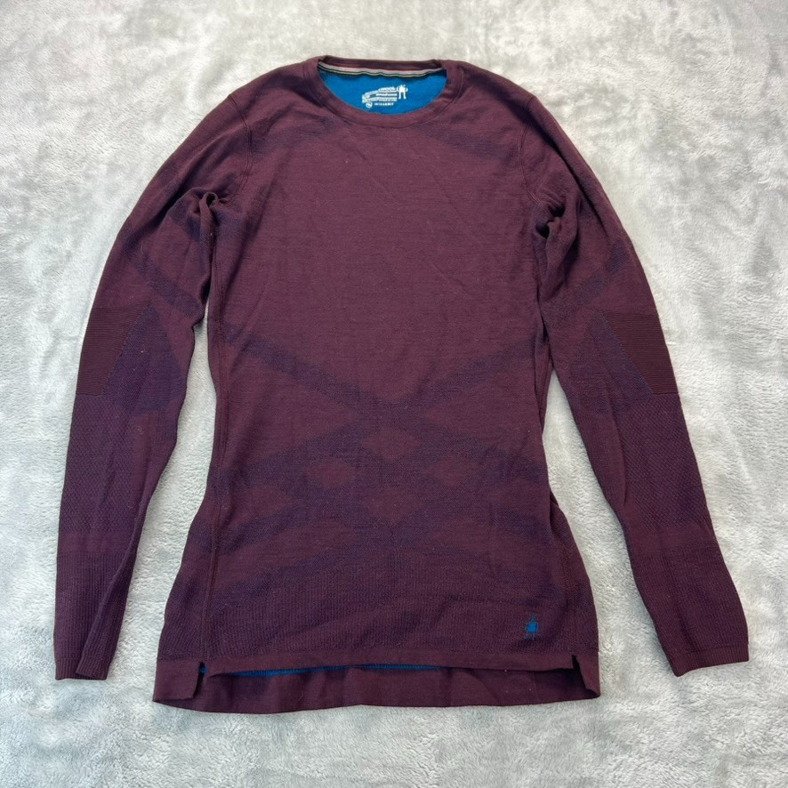 SmartWool Intraknit Merino 200 Base Layer Top Men S Merino Wool Eggplant Picante