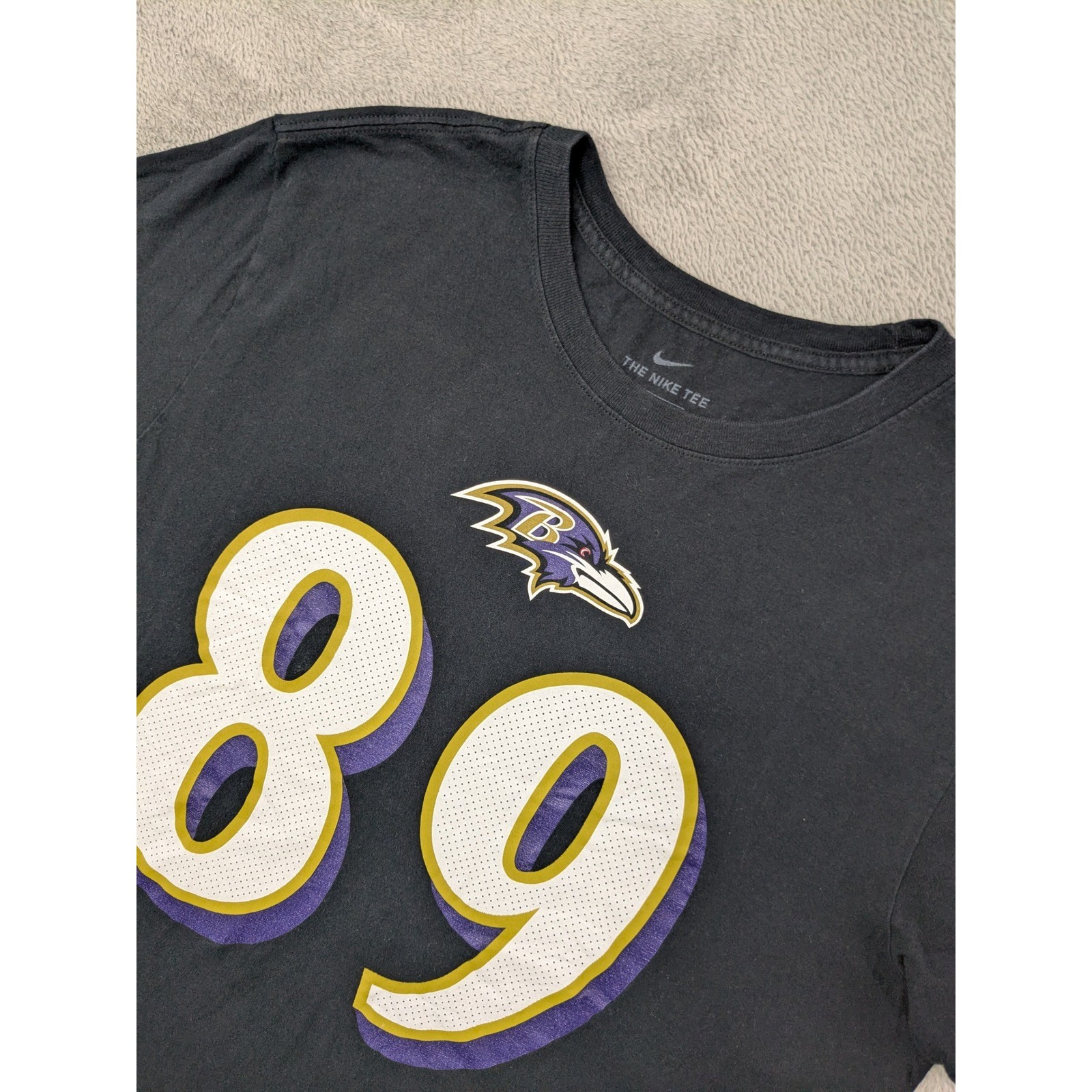Nike Baltimore Ravens Mark Andrews 89 NFL Football T Shirt Men's Large Black gallery