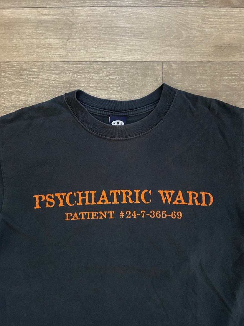 Vintage Psychiatric Ward Patient 69 Y2K Tee Funny Jail Men’s Medium Rue Jeans gallery