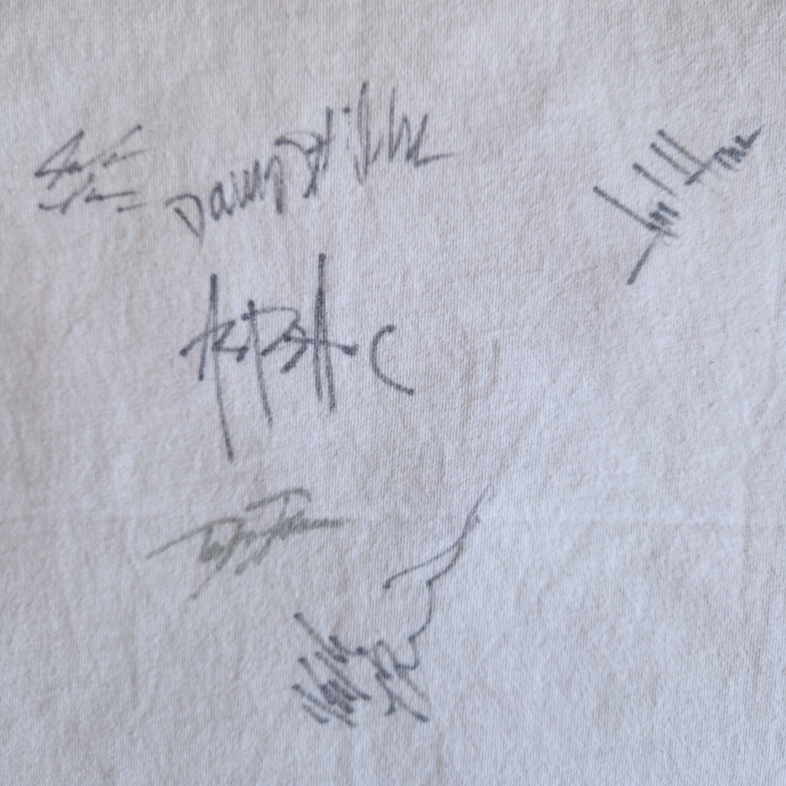 Vintage Drop Dead Gorgeous Band Rare Signed Concert Merch White Graphic T-Shirt gallery